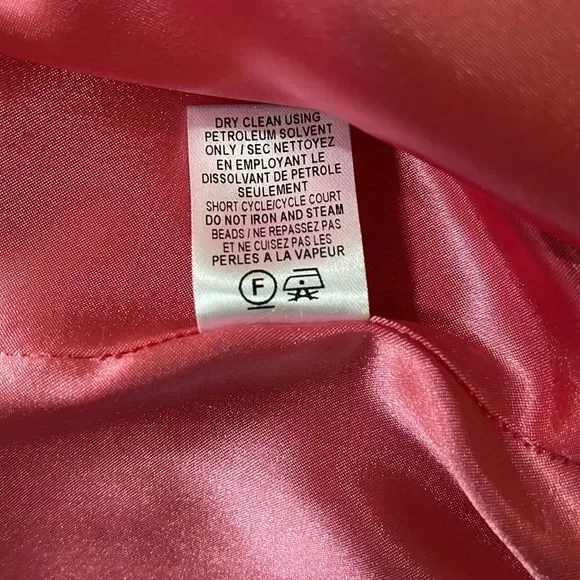 Milly Embellished Collar Brown and Pink Sleeveless Dress. Size 12 NWT - Picture 7 of 8